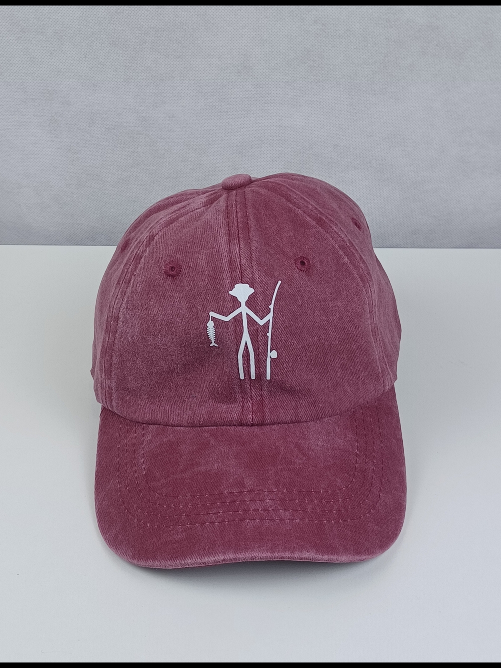Vintage Fishing Baseball Cap Adjustable Washed Cotton Sun Hat Outdoor Camping